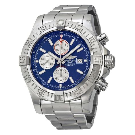 breitling super avenger 2 blue strap|Breitling super avenger for sale.